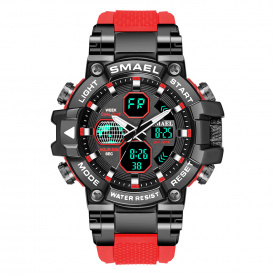 Часы наручные Smael 8027 Red (15183-hbr)