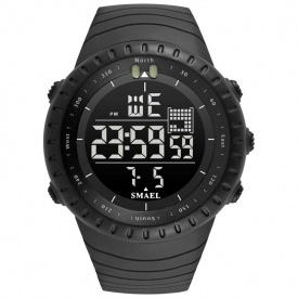 Часы наручные мужские Smael 1237 Black (15194-hbr)