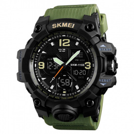 Часы наручные мужские Skmei 1155 Army Green, 1155BAG (12279-hbr)