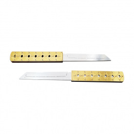 Дерев'яний сувенірний ніж "DOUBLE TANTO GOLD" Сувенір-Декор DTAN-G