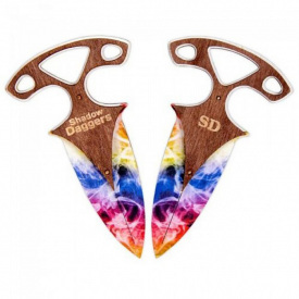 Комплект ножів сувенірних дерев'яних Тичковий Веселка Сувенір-Декор Dag-R
