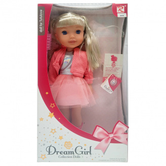 Детская кукла музыкальная Dream Girl Bambi 8898 озвучена на английском языке Красный