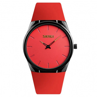 Наручний класичний годинник Skmei 1601S Червоний