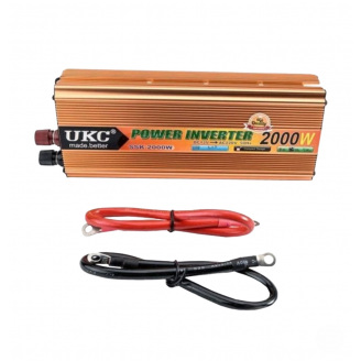 Перетворювач напруги UKC 2 кВт 2000Вт 12V 220V інвертор (SSK12V-2000W)