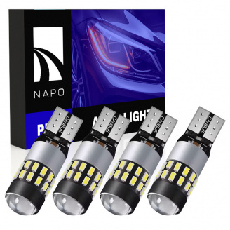 Комплект світлодіодних ламп Napo PRO T10-3014-30smd W5W T10 4 шт Білий (2495389404)