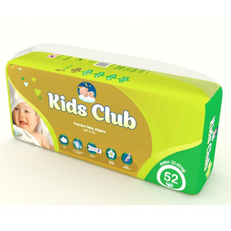 Дитячі підгузники Kids Club 5 Junior 11- 25 кг 52 шт