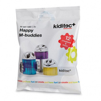 Конструктор 1480 Kiditec Happy M-buddies (3723)