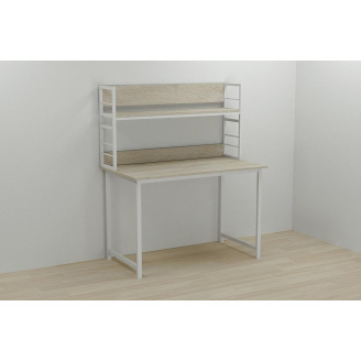 Надбудова для столу Ferrum-decor Лінкольн 60x120x28 Білий ДСП Сонома (LIN0032)