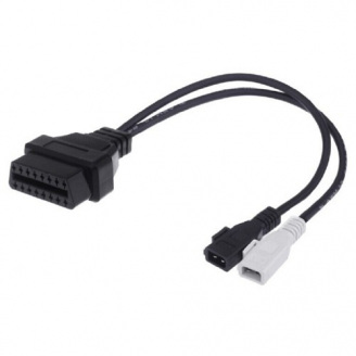 Перехідник з OBD2 16pin мама на VAG 2x2pin 2+2pin тато
