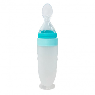 Силіконова ложка-контейнер Mega Zayka MGZ-0108 (Turquoise) об'єм 90 грам