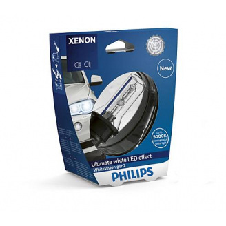 Автолампа ксенон PHILIPS 85415WHV2S1 D1S 85V 35W PK32d-2 WhiteVision gen2 5000K