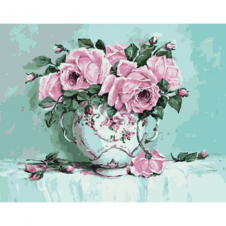 Картина за номерами Трояндова свіжість Art Craft 10618-AC 40х50 см