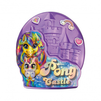 Креативна творчість Pony Castle Danko Toys BPS-01-01U з м'якою іграшкою Фіолетовий