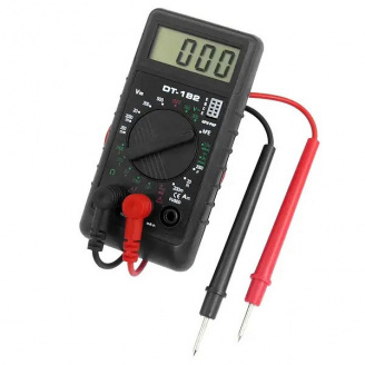 Цифровий мультиметр-тестер RIAS DT-182 зі щупами Black