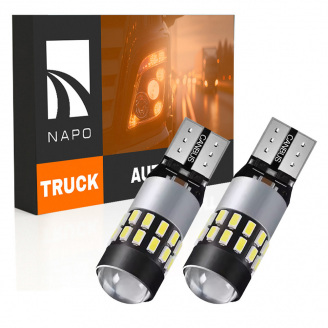 Комплект світлодіодних ламп для вантажівок Napo Truck T10-3014-30smd W5W T10 24V 2 шт Білий (2495417466)