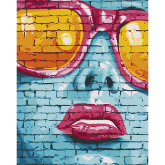 Картина за номерами Art Craft Street art girl 40х50 см 10248-AC