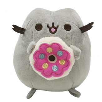 М'яка іграшка 2Life Pusheen cat з пончиком у лапках 15х12 см v-12229