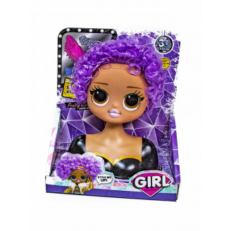 Лялька для зачісок GIRL Fashion Metr+ LK1071 Фіолетове волосся