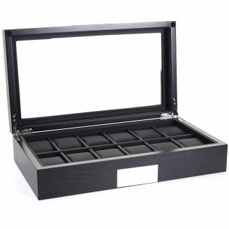 Шкатулка для зберігання годинників Salvadore WB/2350/12.BL 37х21х8,5 см Чорний