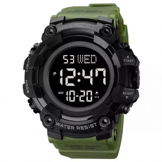 Годинник наручний чоловічий Skmei 1968 Army Green 1968AG (17172-hbr)