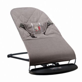 Шезлонг-гойдалка BABY Balance Soft SBT Group Темно-сірий (BBS-02-00)