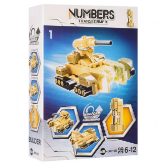 Дитячий конструктор Bambi M38-B0819 цифра-транспорт Цифра 1