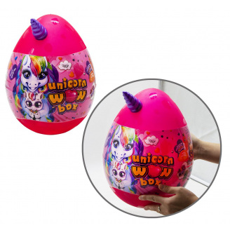 Игрушка-сюрприз Dankotoys Unicorn WOW Box укр малиновый (UWB-01-01U)