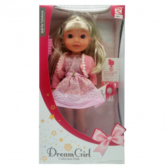Детская кукла музыкальная Dream Girl Bambi 8898 озвучена на английском языке Розовый