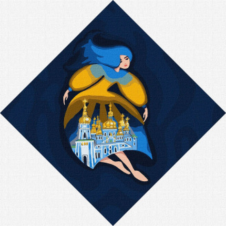 Картина по номерам Берегиня Михайловская Идейка KHO4915 30х30 см