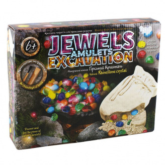 Набір для розкопок JEWELS AMULETS EXCAVATION Гірський кришталь Dankotoys (JAEX-01-01)