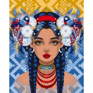 Картина за номерами Юна зима POLLYPOP92 Art Craft 10002-AC 40x50 см