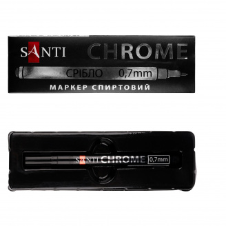 Маркер дзеркальний Santi Chrome 0,7 мм срібло (390774)