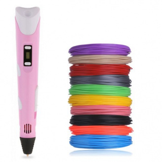 3D-ручка 3D Pen 2 та 60 м пластика Рожева (od-1363)