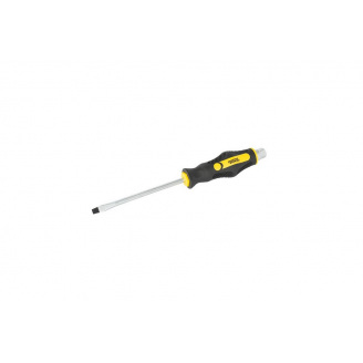 Викрутка ударна шліцева магнітна MASTERTOOL GM EXTERNAL HEX SL6х125 мм ручка з покриттям TPR (49-6612)