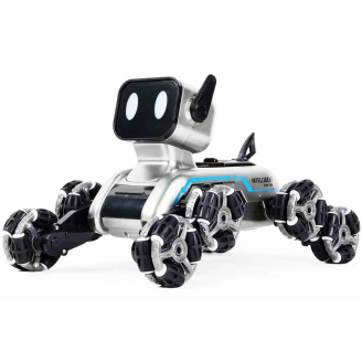 Іграшка трюкова собака Stunt Robot Dog на радіокеруванні Grey