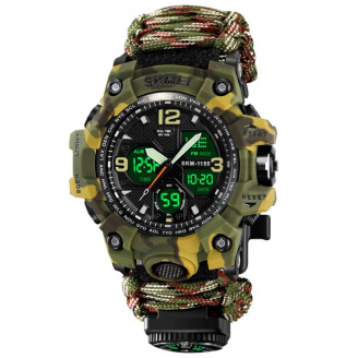 Армійський годинник Skmei 1155G Hamlet Paracord Camo (1155-54)