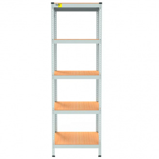 Металевий стелаж Emby Light Series 2100х600x300 мм 5 полиць ДСП до 100 кг