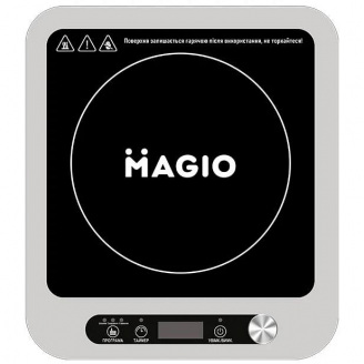 Настільна електроплита однокомфоркова Magio MG-145 2000 Вт Сірий