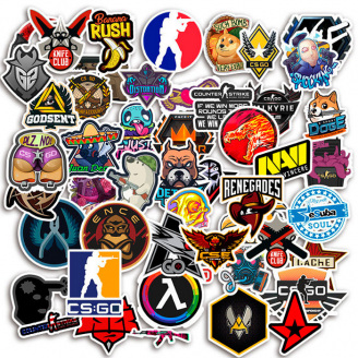Набір стікерів GameStyle КС ГО (CS:GO) Counter-Strike Stickers Pack 50 шт 7015