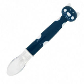 Дитяча силіконова ложка Хрюшка Mega Zayka MGZ-0114 (Dark-Blue)