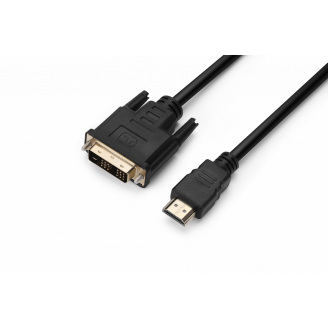 Кабель PrologiX Premium HDMI/DVI V 1.3 M/M Single link 181 3 м Black PR-HDMI-DVI-P-01-30-3m