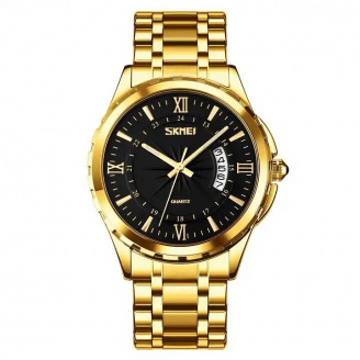 Годинники наручні чоловічі Skmei 9069 Gold - Black 9069GDBK (12395-hbr)