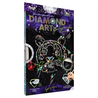 Комплект креативного творчества DIAMOND ART Danko Toys DAR-01 Тигр с розой