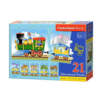 Пазли Еducational Поїзд 21 елемент Castorland (E-135)