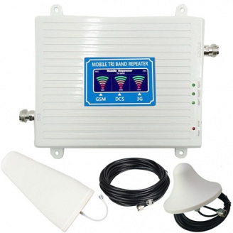 GSM DCS 3G 4G репітер, підсилювач зв'язку BTB 900МГц 1800МГц 2100 МГц, Premium