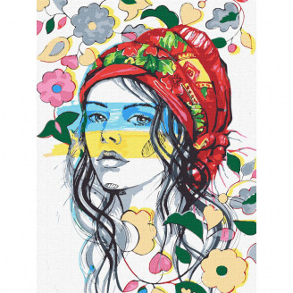 Картина за номерами Українські барви fashionillustration_tania Идейка KHO4987 30х40 см