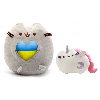 Набір м'яких іграшок S&T Pusheen cat 23х25 см та 15х12 см (vol-10455)