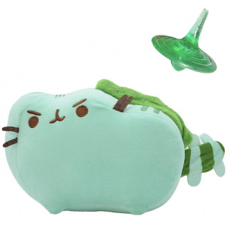 Комплект 2Life М'яка іграшка Pusheen cat Кіт-дракон 12х15см та юла Зелений v-12305
