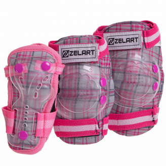 Комплект захисту Zelart CANDY SK-4678 S Рожевий