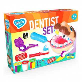 Набір для креативної творчості з тістом Dentist Set TM Lovin 41193 8 аксесуарів